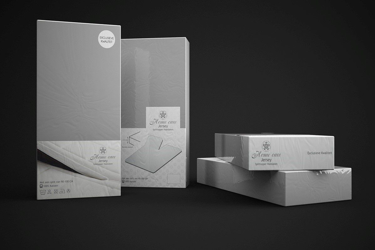 Home Care Hoeslaken Splittopper Jersey 140x200 - Grijs