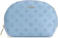 Guess Make-up tas met reliëf logo Lichtblauw Polyester 2023