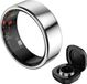 Haale HAALE II Smart Ring met Oplaadcase - Silver - Size 7