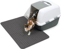 AS Discount CAT IT Kattenbakmat, groot, 90 x 60 cm, grijs