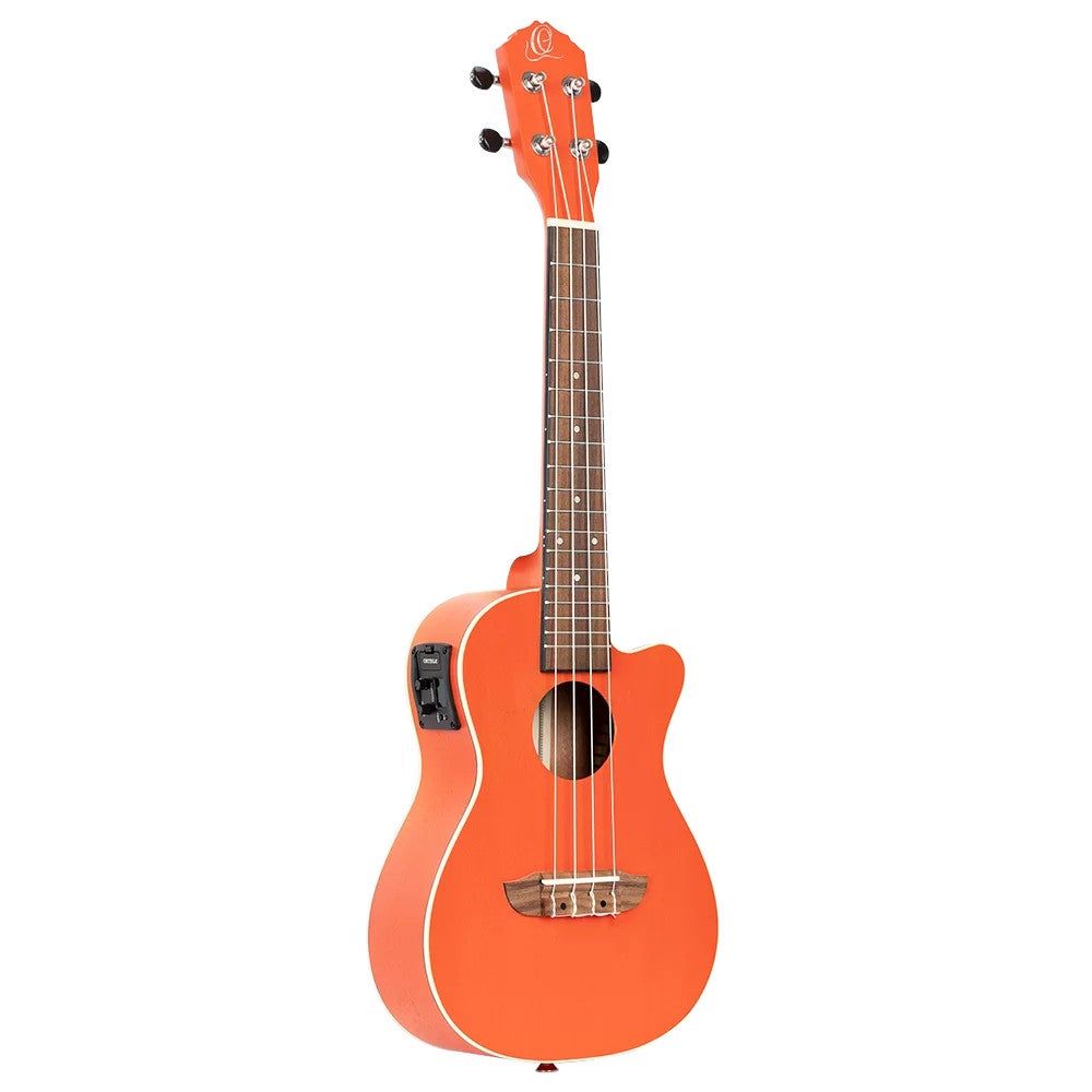 Ortega RUPUKI-CE Earth Series Concert Ukulele - Pumpkin Orange