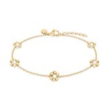s.Oliver Bracelet - elegante armband van gepolijst roestvrij staal - goud - roloketting verstelbaar tot 21 cm - waterdicht en huidvriendelijk
