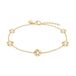 s.Oliver Bracelet - elegante armband van gepolijst roestvrij staal - goud - roloketting verstelbaar tot 21 cm - waterdicht en huidvriendelijk