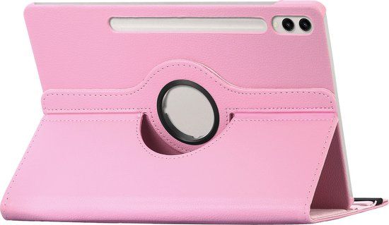 iMoshion 360° Draaibare Bookcase - Roze - Geschikt voor Samsung Galaxy Tab S9 FE Plus / Tab S9 Plus - 12.4 inch