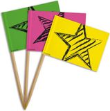 Folat Neon Party prikkers - 36 stuks