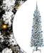 vidaXL Kunstkerstboom Wit 180 cm PVC Metaal Plastic