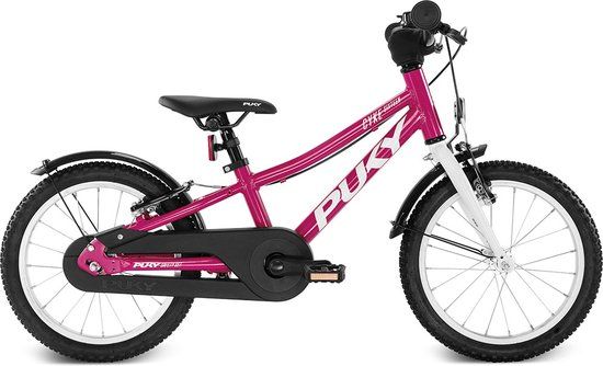 Puky Cyke 16-F Kinderfiets - 16 Inch - Berry/Wit