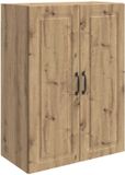vidaXL Wandkast 66 x 34,5 x 90 cm Bewerkt hout Artisanaal eiken