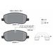 HELLA GmbH & Co. Kit de plaquettes de frein, frein à disque Textar 2429401 Fiat 71772217 77363627