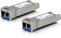 Ubiquiti UACC-OM-SM-10G-D-2 SFP+ Fiber Optic Transceiver Module - 10Gbps - 2 Pack