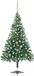 vidaXL Sapin de Noël artificiel avec éclairage et boules de Noël 230 branches 120 cm