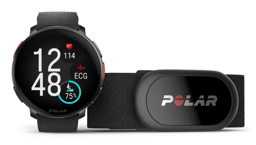 Polar VANTAGE V3 Sport Smartwatch met GPS + Polar H10 hartslagmeter - Zwart/grijs