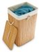 3x panier à linge bambou - boîte à linge pliable - 80 L - 65,5 x 43,5 x 33,5 cm - naturel