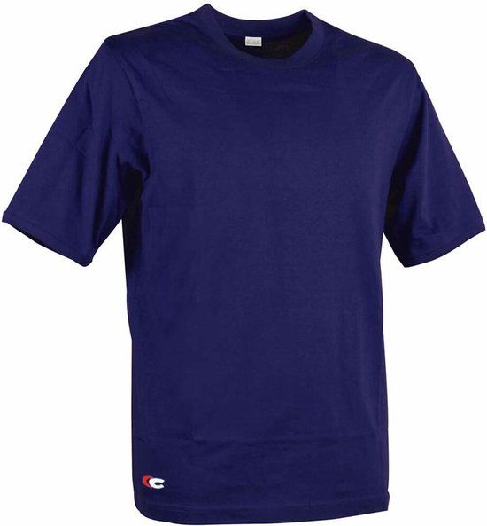 13553 Cofra Zanzibar Marineblauw Heren T-Shirt met Korte Mouwen - Maat L - Unisex - Blauw