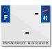 Top Plaq Blanco PVC nummerplaatstrip Top Plaq 42