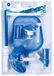 Gre Kit de nettoyage de piscine Budget - Pack d'entretien - Bleu/Blanc