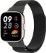 Strap-it Milanees Smartwatch bandje - Geschikt voor Redmi Watch 3 - Zwart