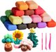 Pâte à modeler pour enfants, 24 couleurs, argile autodurcissante, argile qui sèche à l'air, pâte ferme