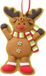 Merkloos / Sans marque Creation Gross Kersthanger - rendier - kunststof - 11 cm - kerstornament / kerstversiering