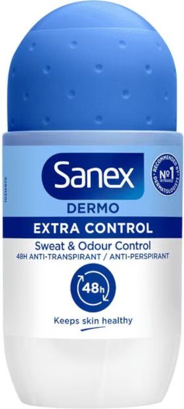 Sanex Dermo Extra Control Deodorant Roller 50ml - Women's Antiperspirant
