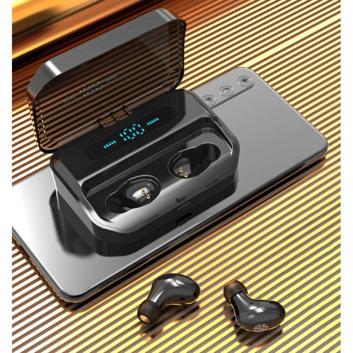 Stuff Certified Draadloze Oortjes met Powerbank Oplaaddoosje 2600mAh - True Touch Control TWS Bluetooth 5 0 Oordopjes Earphones Earbuds Oortelefoon