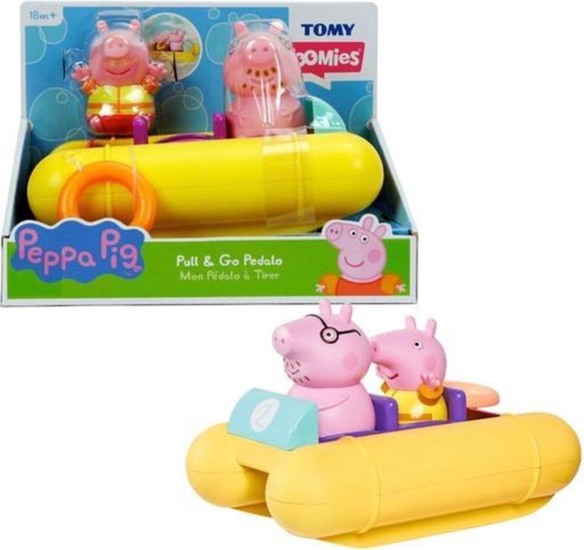 Tomy Peppa Pig - Waterfietsen met Papa Pig Badspeelset
