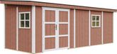 Timbela M941B-REDWOOD RED - Houten Tuinhuis - 14,3 m² - 648x248x231 cm