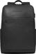 Piquadro Leren Vrije tijd rugzak met laptopvak Black Square Backpack Wide Opening 14" 16,5L Black Zwart