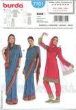 Burda Naaipatroon 7701 - Indisch kostuum in variaties
