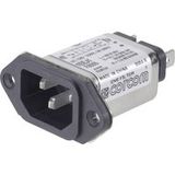 TE Connectivity 6609006-1 1EEJ1 Netfilter Met IEC-connector 250 V/AC 1 A 10 mH 1 stuk(s)