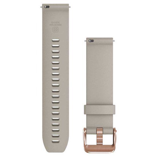 Garmin Quick Release 20 mm Band - Light Sand with Rose Gold Clasp