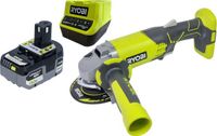Ryobi R18AG-0 accu-haakse slijper 18 V ONE+ 115 mm + 1x accu 5,0 Ah + oplader