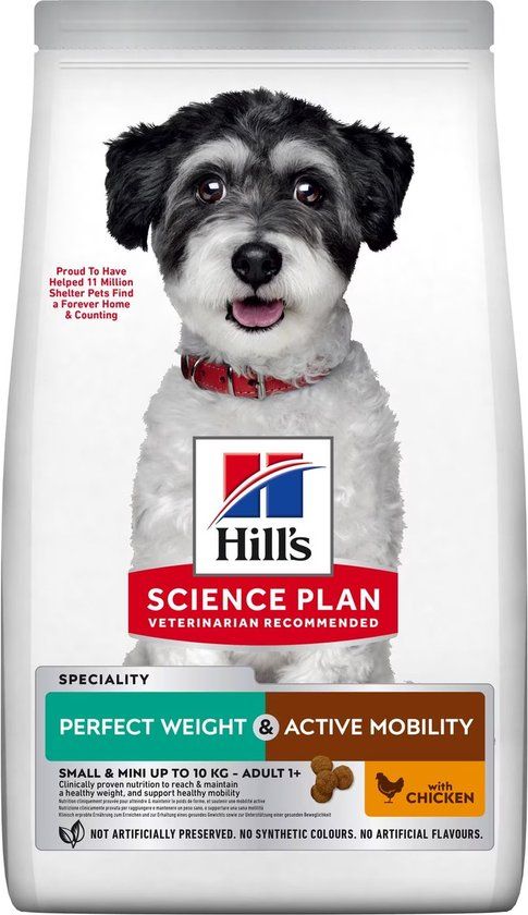 Hill's Science Plan - Perfect Weight & Active Mobility - Small & Mini - Kip - 1,5 kg