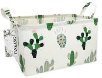 FANKANG - Rechthoekige opbergmand, cactus-motief, kinderkamer-wasmand | Opvouwbaar met waterdichte PE-coating orgnizer box voor kinderen, jongens en meisjes, kantoor, slaapkamer, kleding, speelgoed