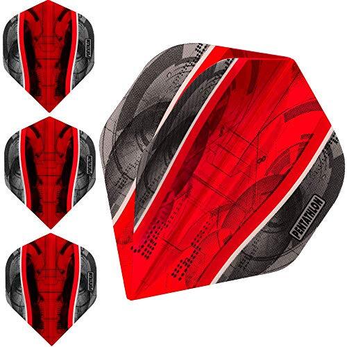 ABC Darts ABC Darts Flights Pentathlon - Science - Schwarz - 10 sätz (30 stück Dart Flights) (Rood)