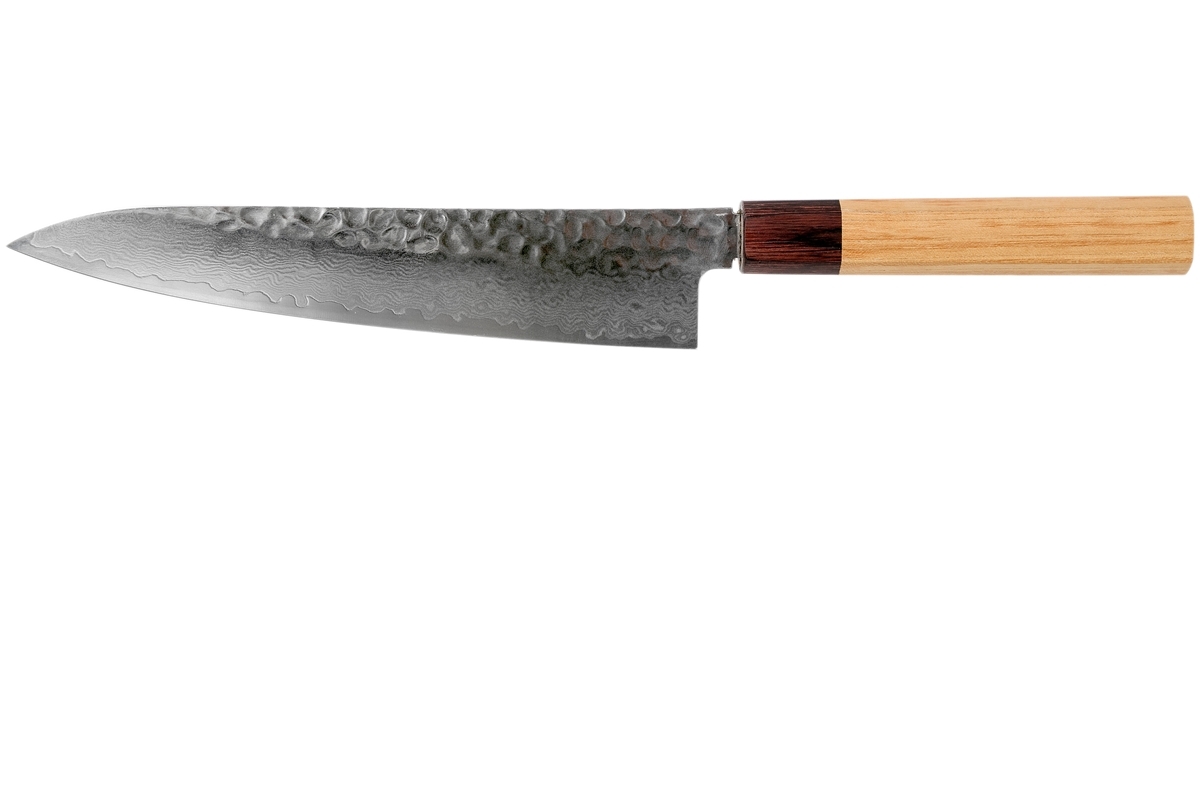 Sakai Takayuki koksmes 33-Layer Damascus Hammered WA 21 cm
