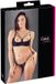 Cottelli Collection Lingerie Set met Dubbele Bandjes en Open Lift Beha – Maat 75B/S – Zwart