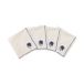 Pick a Poppy Madelen Möllard Pansy serviette en coton Bleu, lot de 4, 45x45 cm