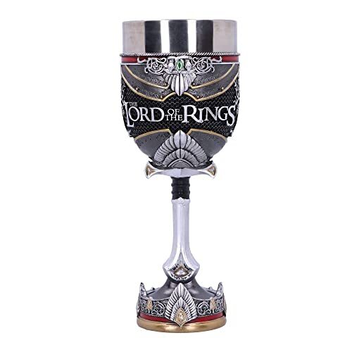 Nemesis Now Officieel gelicentieerde Lord of The Rings Aragorn Beker, Zilver, 19,5cm