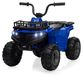 Quad électrique pour enfants, 12 volts, avec double moteur, éclairage LED, musique, vitesse 4,8 km/h, bleu