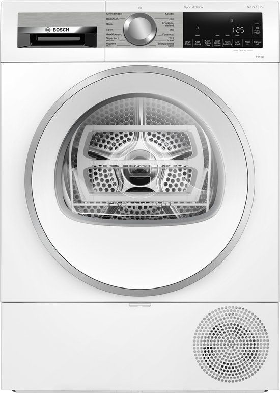 Bosch Serie 6 WQG243DENL Warmtepompdroger Vrijstaand 9 kg Wit