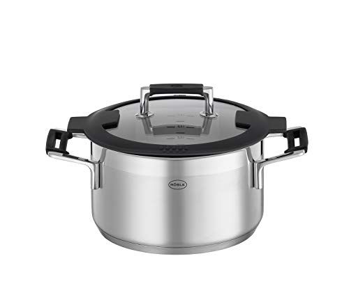 Rösle SILENCE PRO Kookpan - 20 cm - Inductie - RVS 18/10 - Met glazen deksel