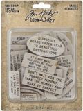 Idea-ology Tim Holtz - Quote Chips Labels