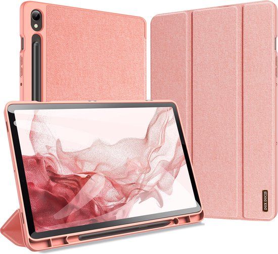 Dux Ducis Domo Book Case voor Samsung Galaxy Tab S9/S9 FE 11" - Roze