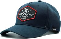 Surf Monkey Baseballpet, verstelbaar, gerecycled, voor dames en heren, Donkerblauw