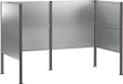vidaXL Afvalcontainer scherm 167 x 85 x 113 cm Gegalvaniseerd staal