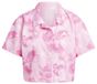 adidas Floral Graphic Crop Woven Polo Shirt dames Shirt