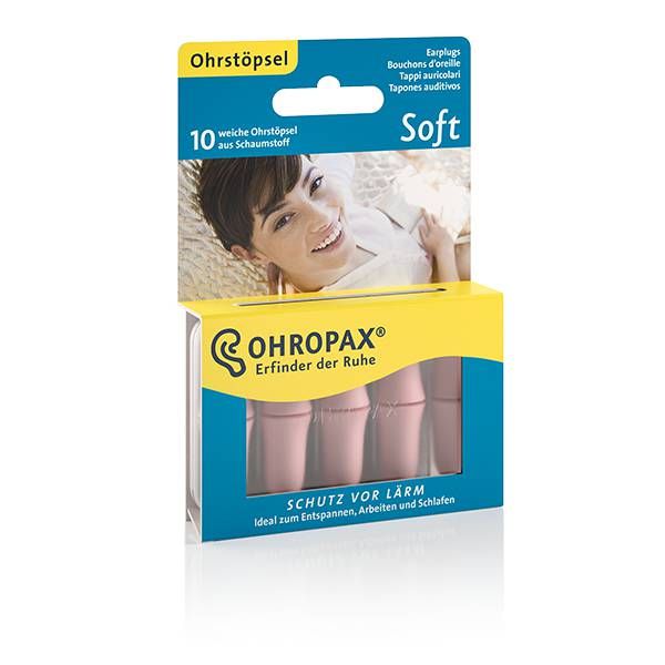 Ohropax Soft - Oordopjes - 10 stuks - Beige