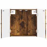 vidaXL Dartbord Kabinet BREDA Gerookt eiken 52,5 x 10,5 x 53,5 cm