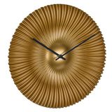TFA Dostmann TFA radio gestuurde wandklok - kunststof - goud - Dia 18 cm - rond